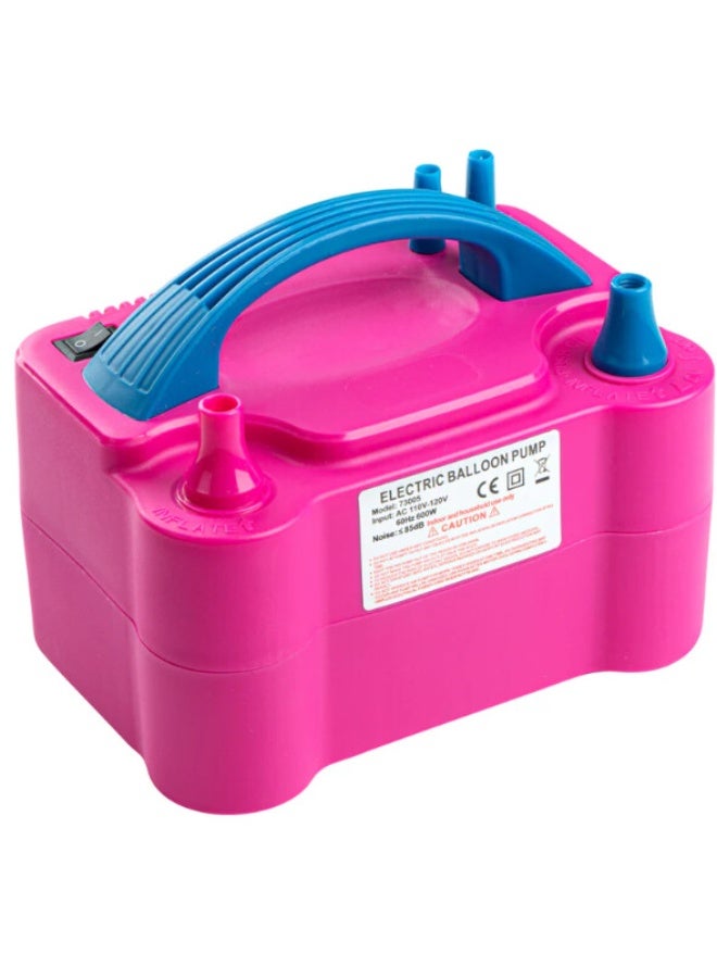 Electric Balloon Air Pump Inflator – Durable High Quality Portable Balloon Blower for Party Decoration (Pink/Blue) - Image 2